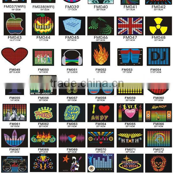 Factory manufacturer sound active Led tshirt