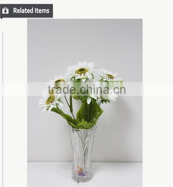 High quality fabric artificial rose of 7 head