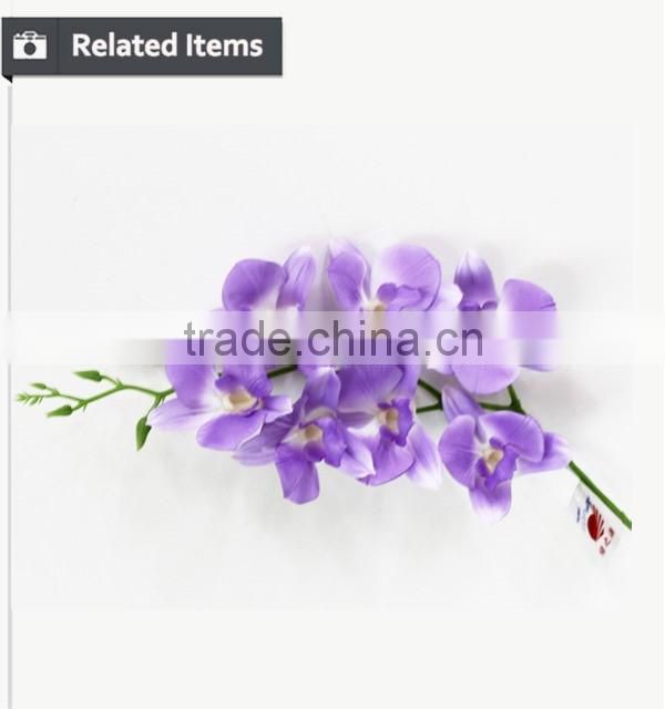 Wedding decoration flower stand factory direct artificial fabric dendrobium flower