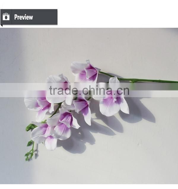 Wedding decoration flower stand factory direct artificial fabric dendrobium flower