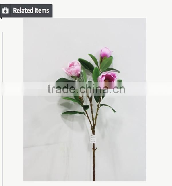 New arrival flower home decoration real touch 7 flowers purple Dendrobium