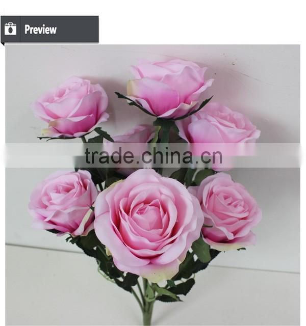 Factory direct artificial bouquet wedding rose flowers