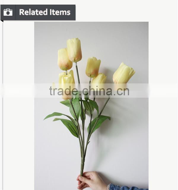 Artificial tulip for floral arrangement and home decoration