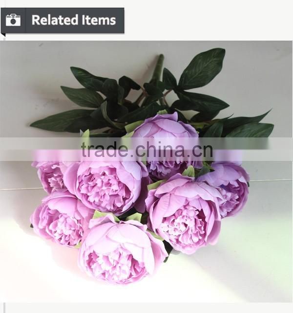 Whoesale artificial flower making peony china factory manufacturer