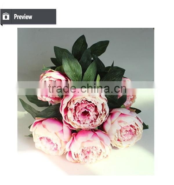 Whoesale artificial flower making peony china factory manufacturer