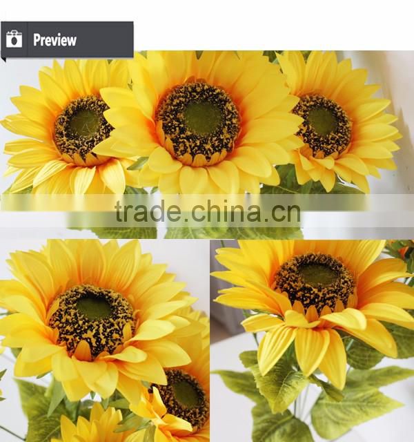 Artificial sunflower bouquet for home decoration and floral arrangement