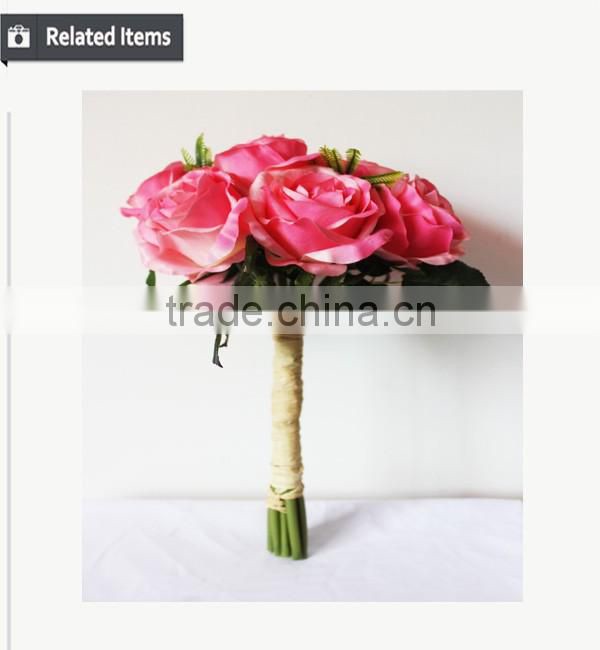 New arrival flower home decoration real touch 7 flowers purple Dendrobium