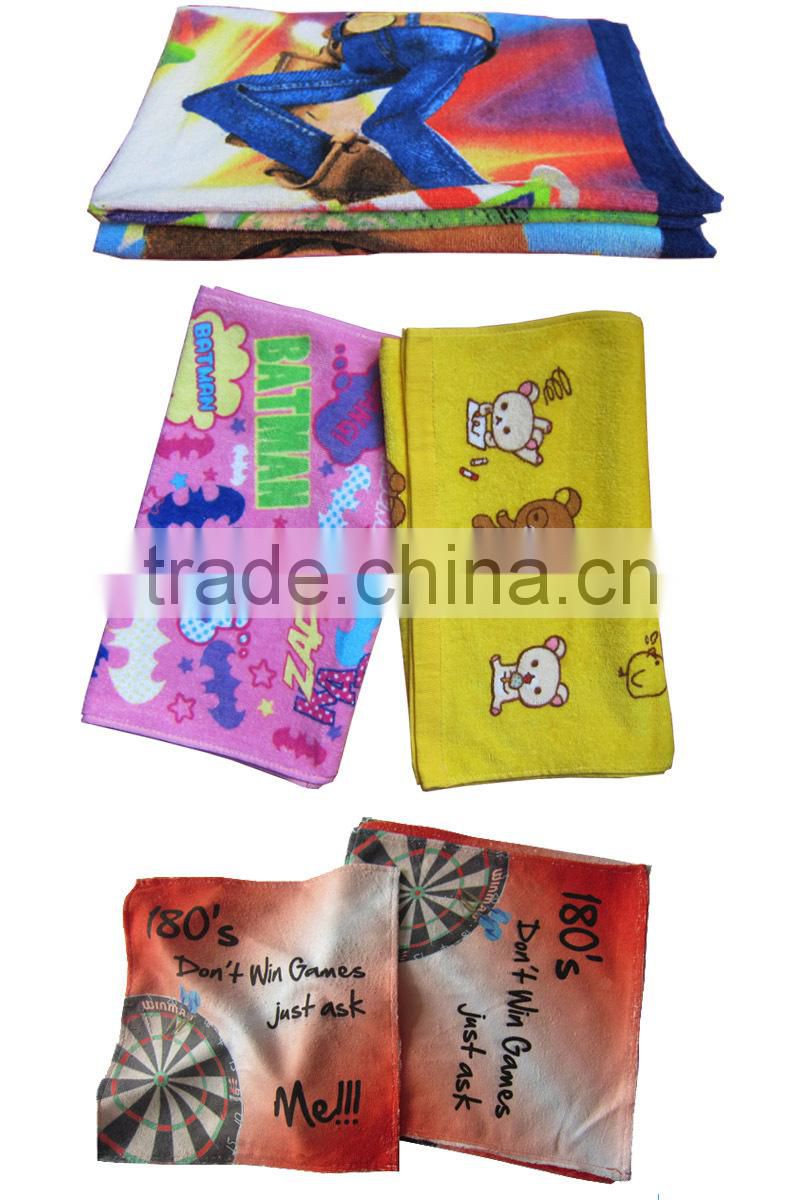 custom sublimation towels all over print