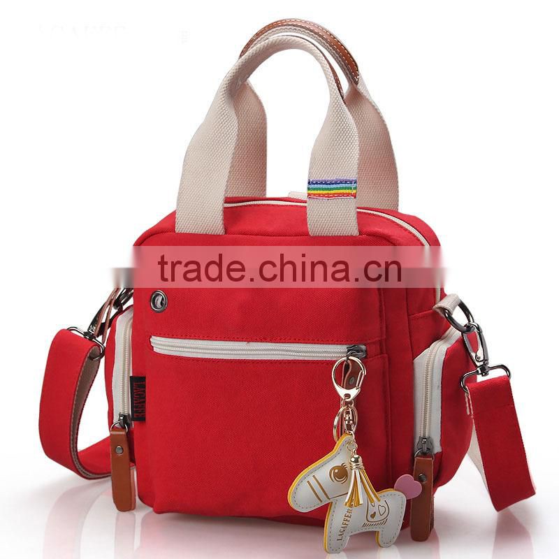 new design Alibaba long strap canvas messenger bag