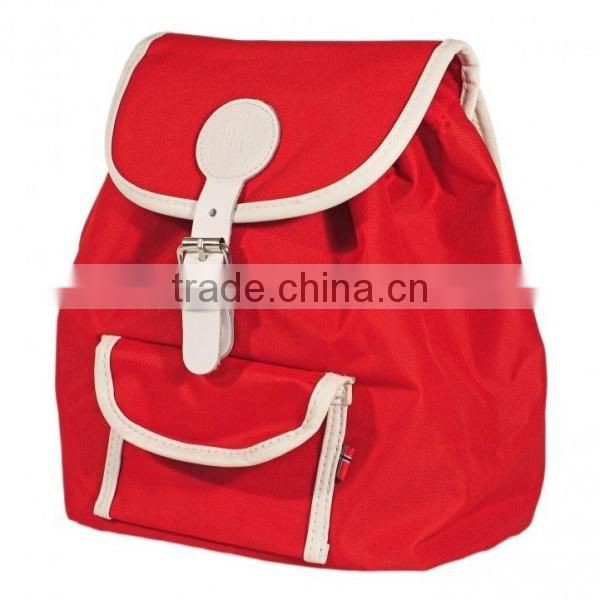 wholesale one shoulder women red color mini canvas bag