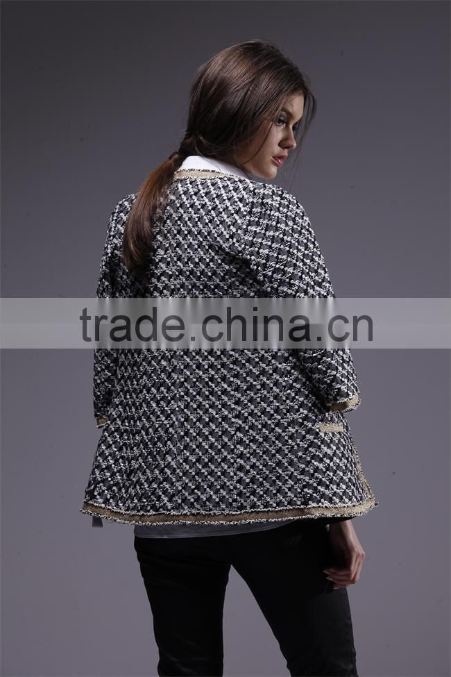 jacquard cloth poppy delevingne ladies winter coats wholesale clothing