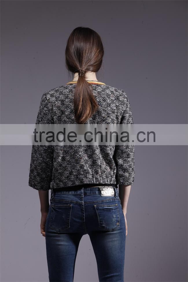 New collection latest design european style winter woman jacket