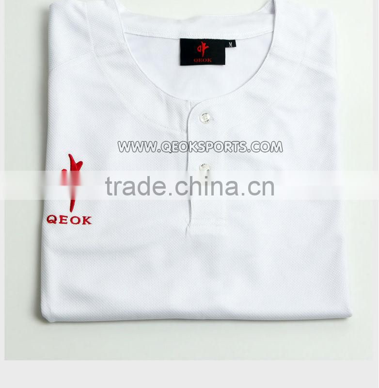 Good Quality White Full Sublimation Baseball Wear Baseball Shirt