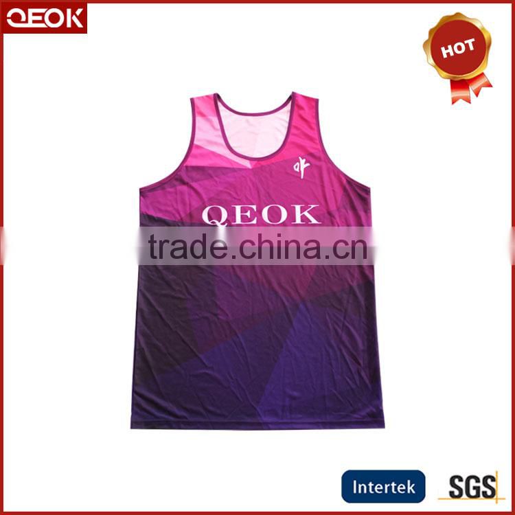 Popular basketball vests design high quality sublimation