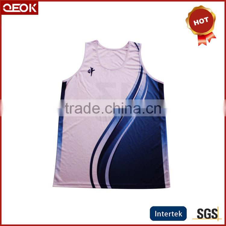 Popular basketball vests design high quality sublimation