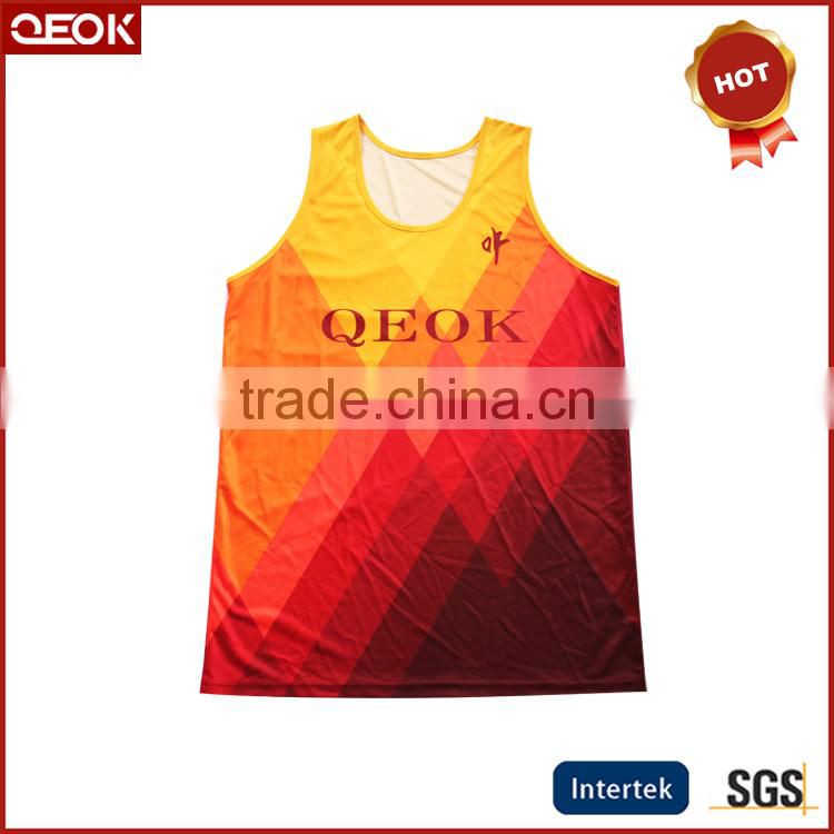 Popular basketball vests design high quality sublimation