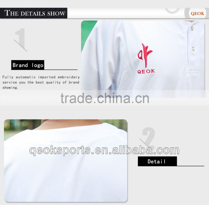 Good Quality White Full Sublimation Baseball Wear Baseball Shirt