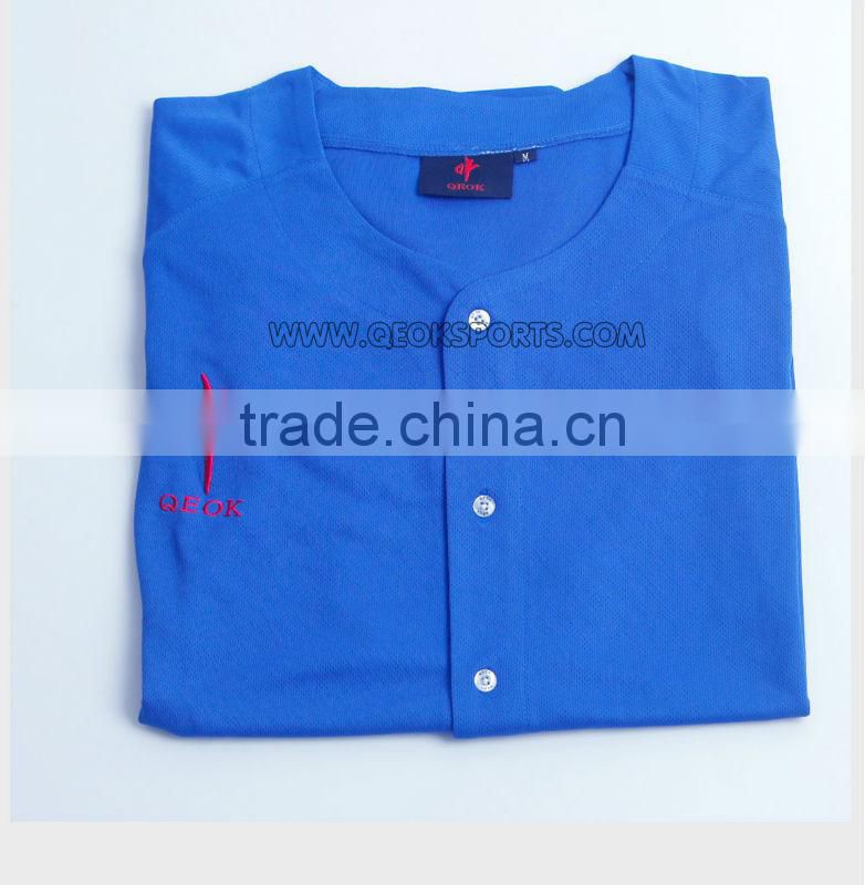 Hot Sale Blue Full Sublimation Baseball Wear Baseball Shirt