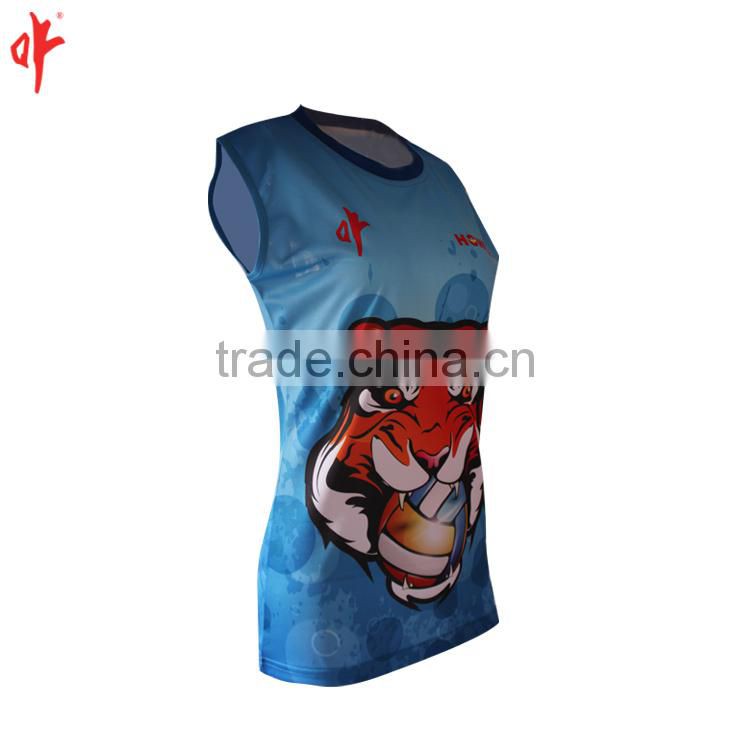 Sublimation Blue Basketball uniforms jerseys Design, customized sublimation summer playing relax Elastic waistband shorts