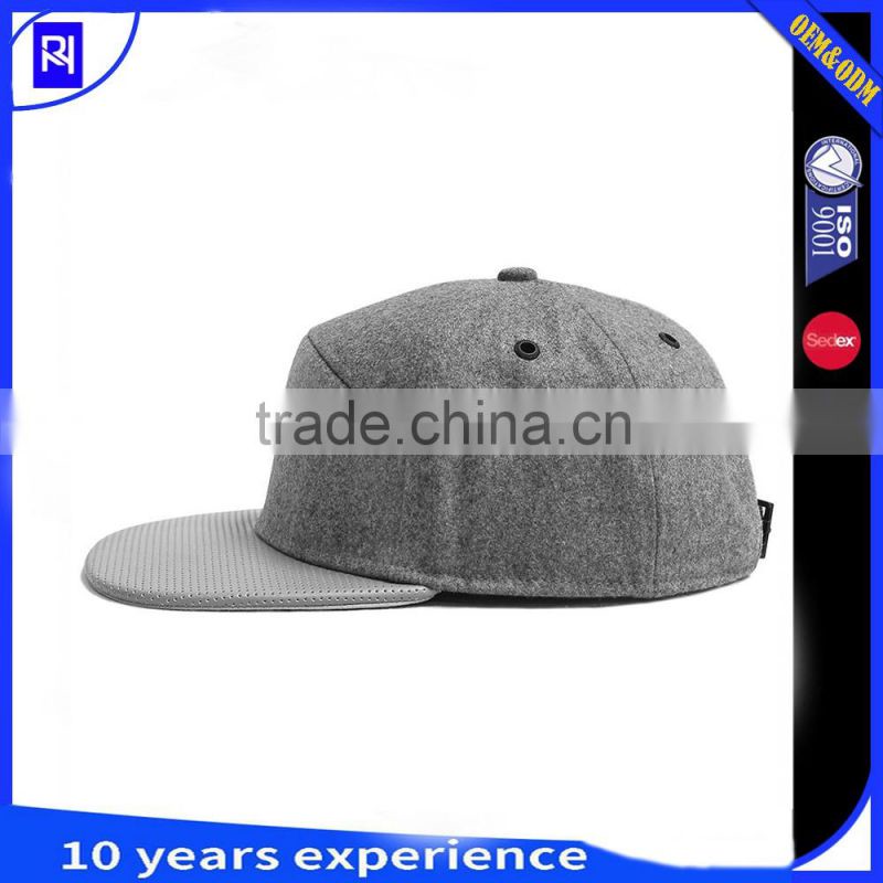 new fashion blank flat brim 5 panel Snapback Caps