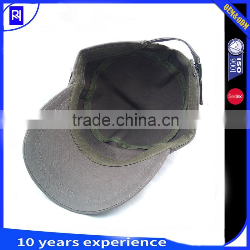 custom fashion Military Style Cap Metal stamp Amry hat