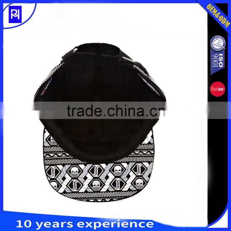 new design blank 5 panels wholesale snapback Caps Printed logo 5 panel hat