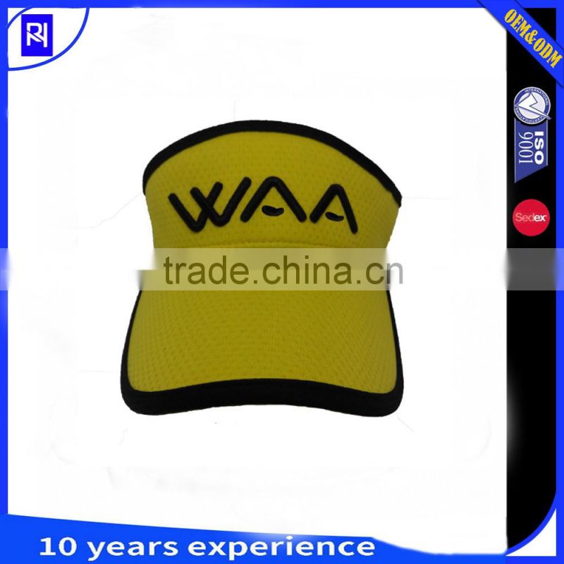 fashion snapback cap 3D embroidery visor cap hats factory custom design sun visors caps