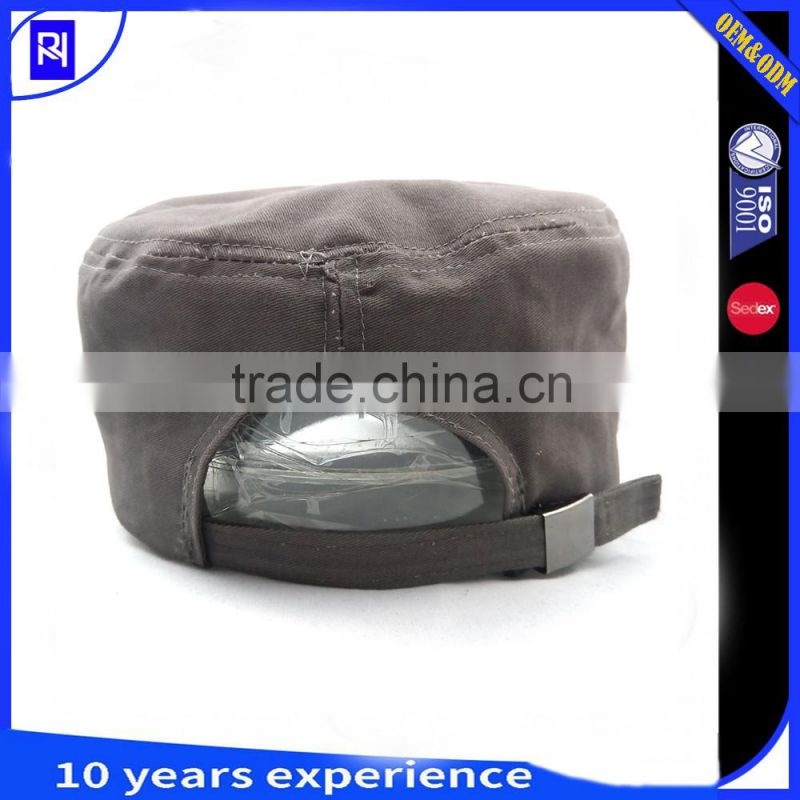 custom fashion Military Style Cap Metal stamp Amry hat