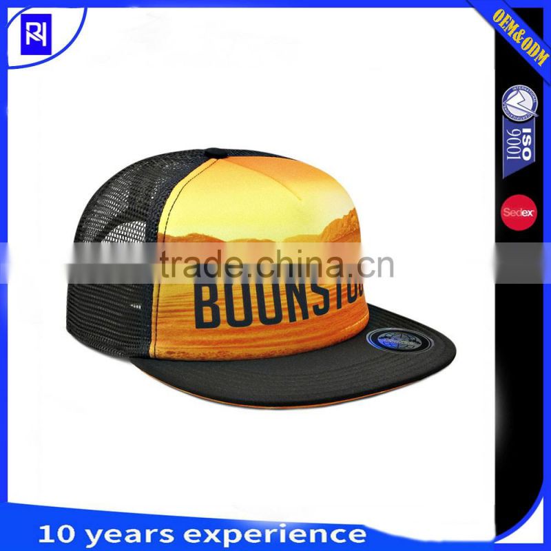 new design hats women snapback trucker cap with digital printing