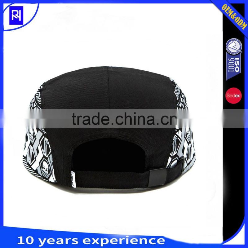 new design blank 5 panels wholesale snapback Caps Printed logo 5 panel hat