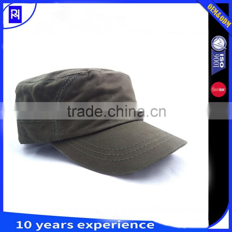 custom fashion Military Style Cap Metal stamp Amry hat