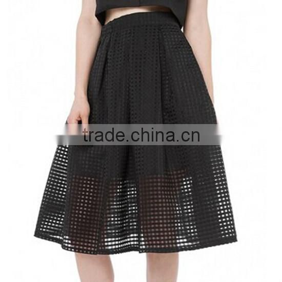 Girls Black Lace Doublelayer Fashion Puffy Skirt