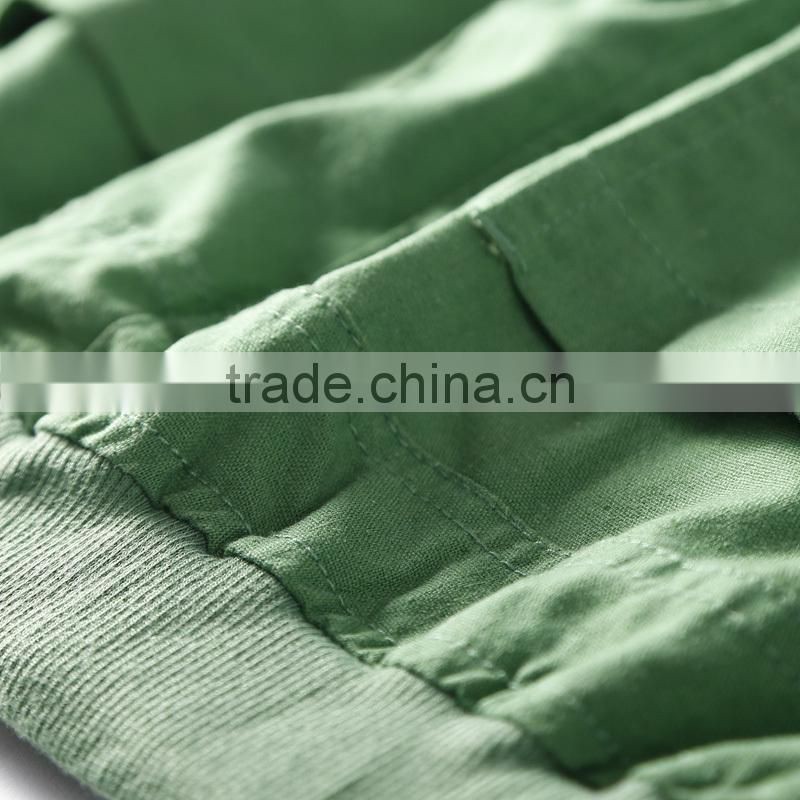 Women new fashion pencil fit pink linen cropped trousers