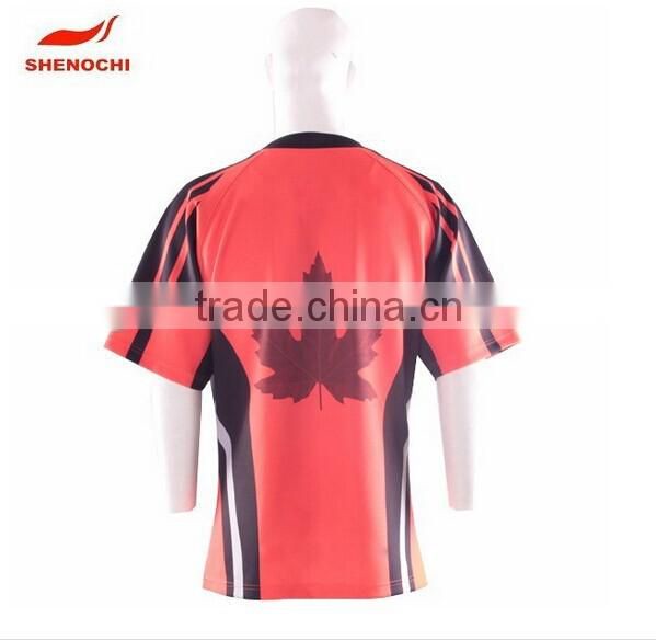 Wholesale polyester heat transfer custom design Rugby Shirt Ruugy Compressional Custom Sublimated Pro Rugby Jerseys