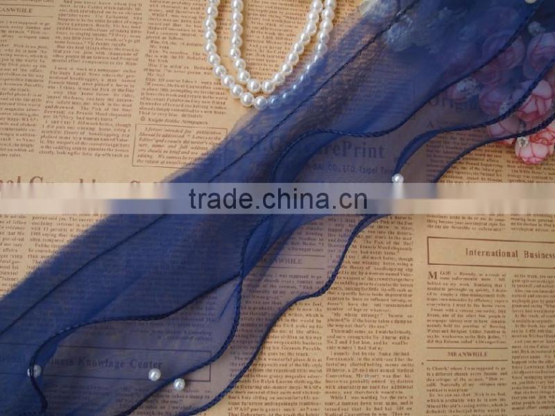 custom high quality fashion lace trim for decoration