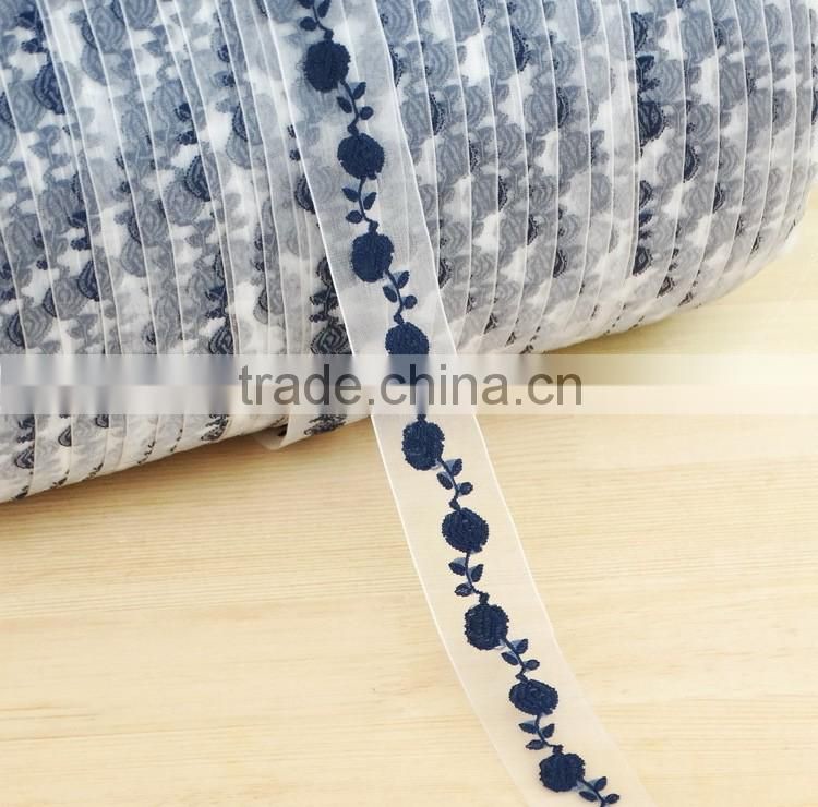 high quality fashion embroidery lace fabric wholesale lace trim
