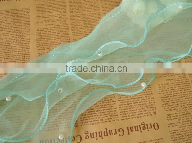 custom high quality fashion lace trim for decoration