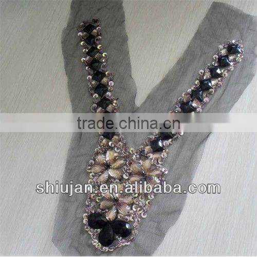 beaded neck trimming lace collar/garment accessories collar