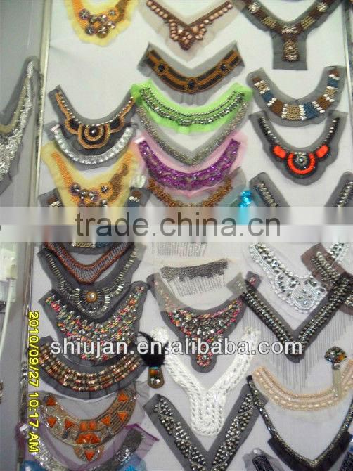 beaded neck trimming lace collar/garment accessories collar