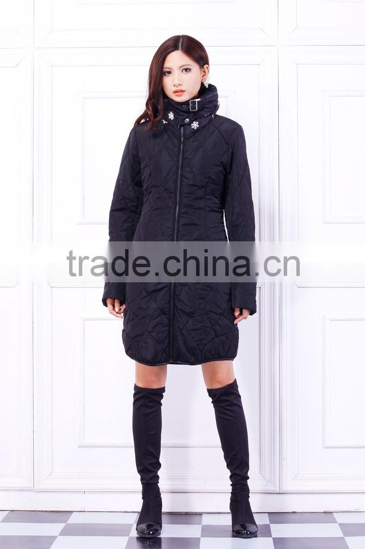 2015 the newest women's long coat and parka with hoodies and embroidery any color(free sample)