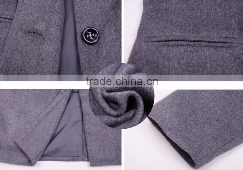 2015 the newest women's funnel neck coat with long sleeve plus size free sample