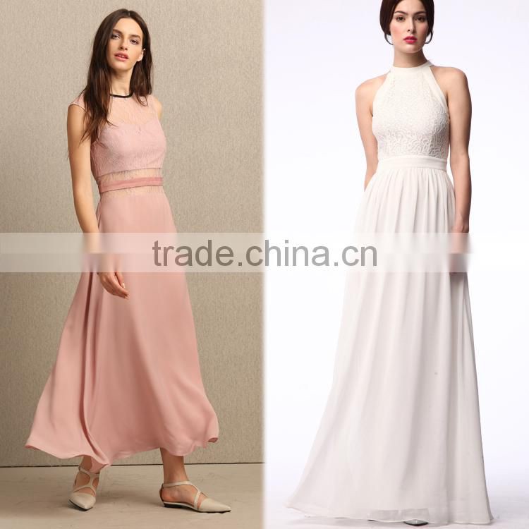 Wholesale female Off shoulder sleeveless black chiffon lace long women dress stylish women ruffle pleat evening dress