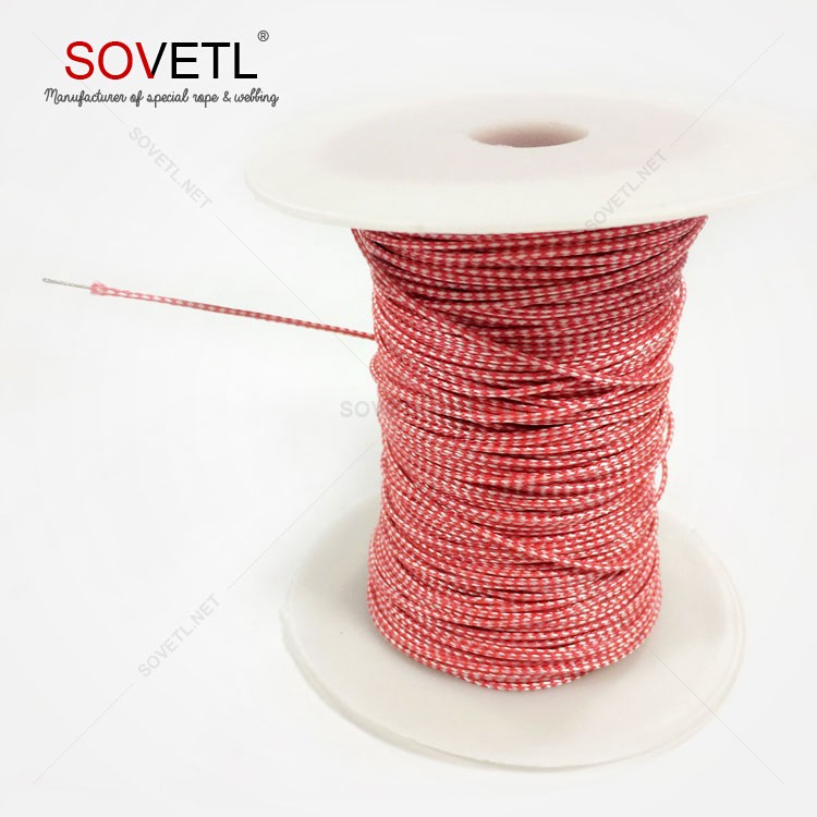 100lb Red UHMWPE Braided Wire Jiging Assist Line Cord