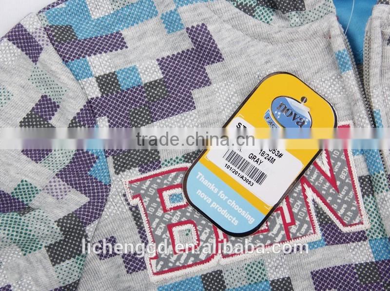 (A3053) 2016 wholesale 2-6Y kids casual wear boys kids t shirts hoody coat children clothes embroidery