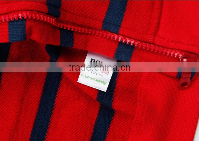 (A3205)Red 2-6Y Nova kids clothes stripe kids zipper hoodie jacket children boys hoodie wholesale kids apparel