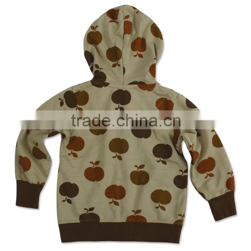 (A3356)2016 Apricot 2-6Y Nova factory high quality hoodies baby boy hoody kids children winter wear clothes hoodie coat