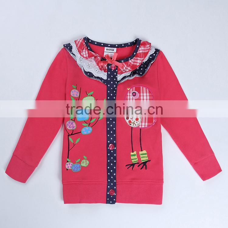 (F5406D) 2-6y Latest design nova garments beautiful ready stock kids girls coats for winter wholesale