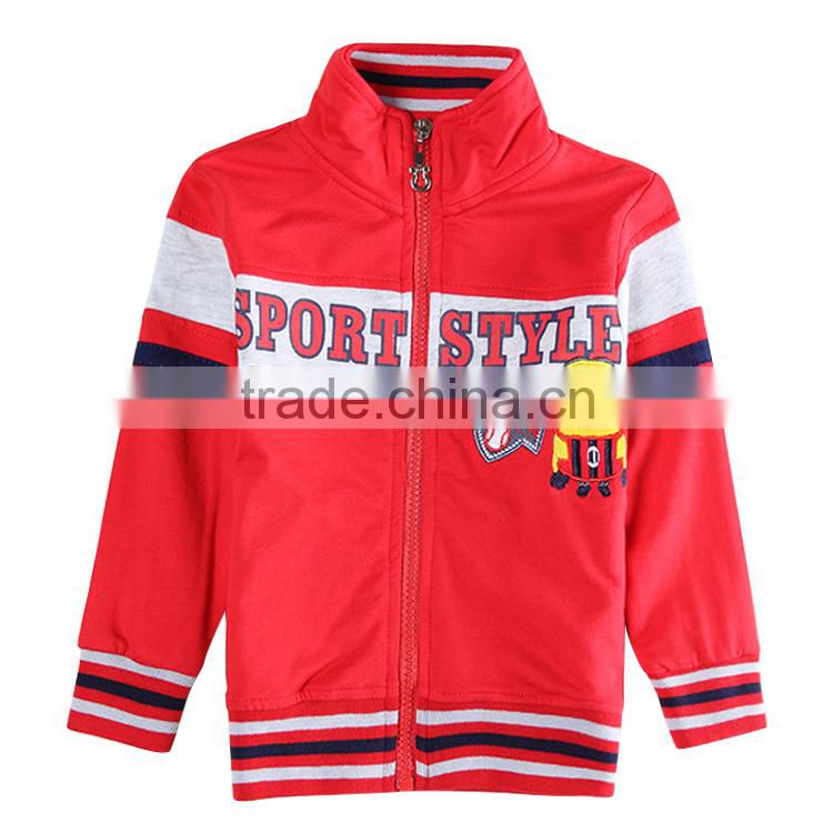 (A5413Y) 2016 wholesale red new winter clothing baby boys casual cotton coat jacket with embroidery