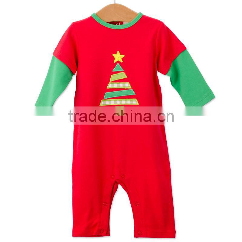 2017 Christmas Baby's long sleeve warm crawl clothing