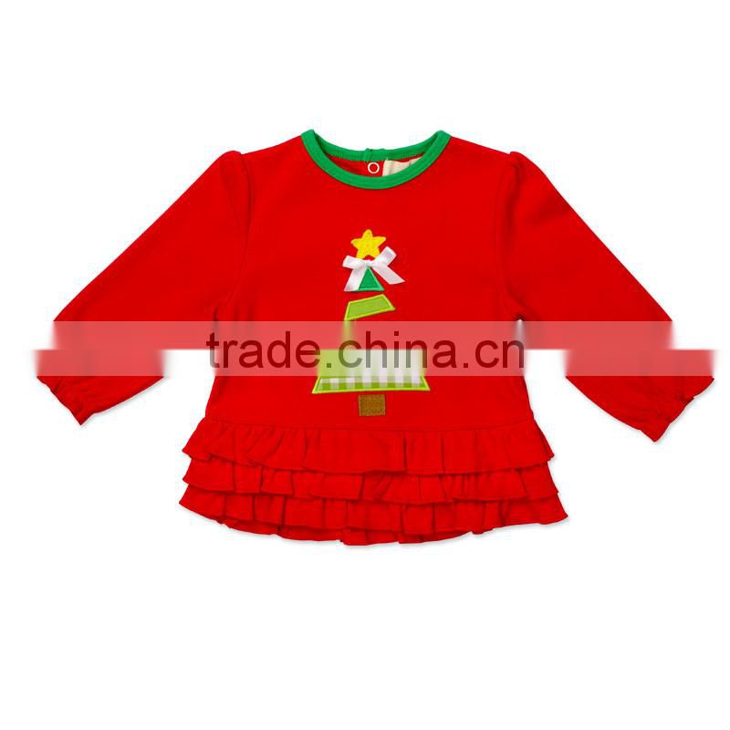 2017 new design Kids clothing Christmas baby wear long sleeve for children girl